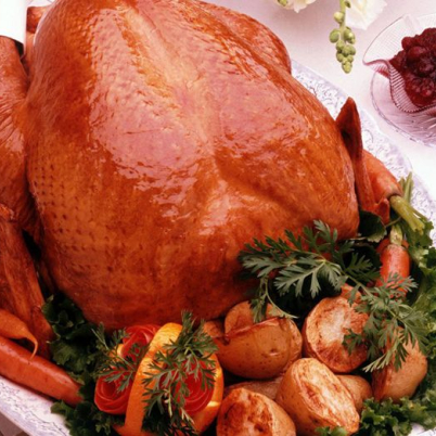 Peru Recheado com Frutas