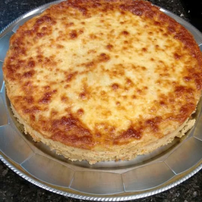 TORTA DE COUVE FLOR COM FRANGO