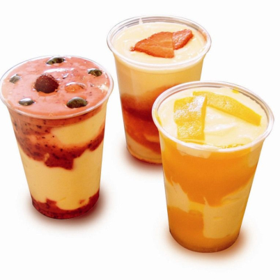 Smoothie de banana e morango