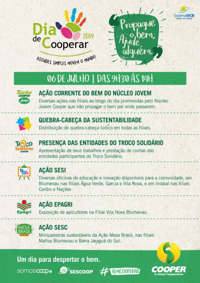 O Cooperativismo � a base para uma sociedade melhor
