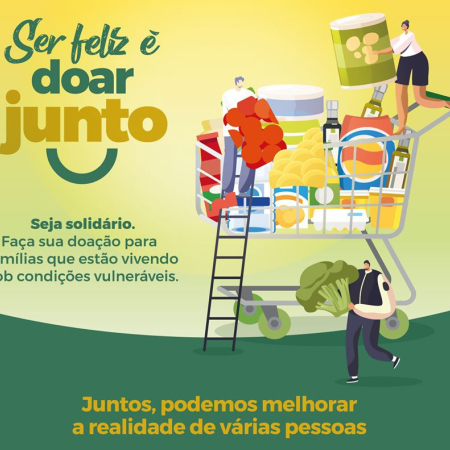 Ser feliz � doar junto