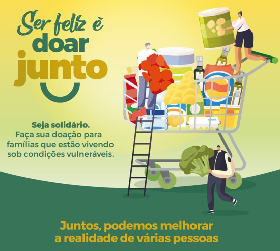 Ser feliz � doar junto