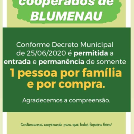 Filiais de Blumenau seguem o novo decreto municipal