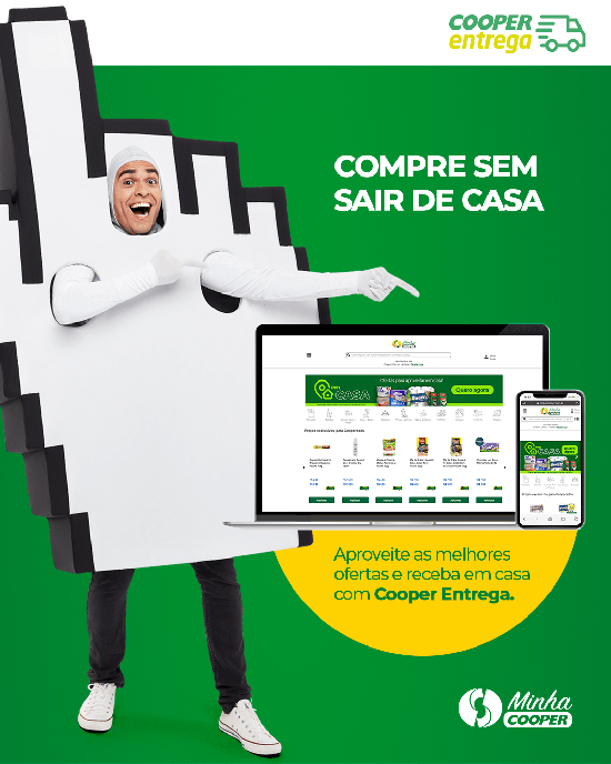 Receba suas compras em casa