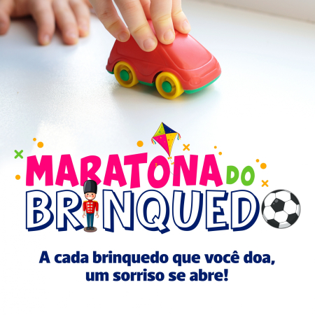 Doe brinquedos e ganhe sorrisos