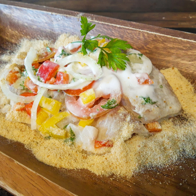 Fil� de peixe ao leite de coco