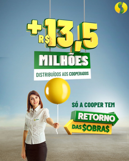 Cooper inicia distribuição do Retorno das Sobras