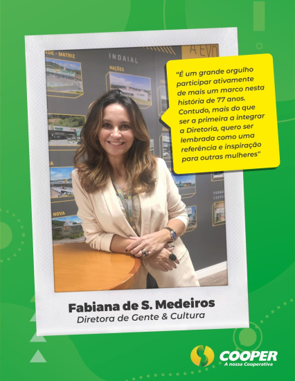 Cooper anuncia primeira diretora