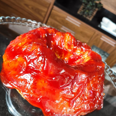 Bolo funcional de milho com goiabada 