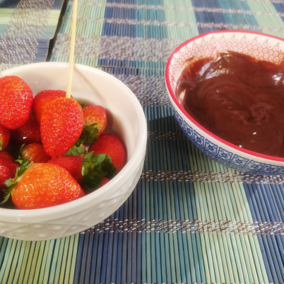 Fondue funcional de morango 