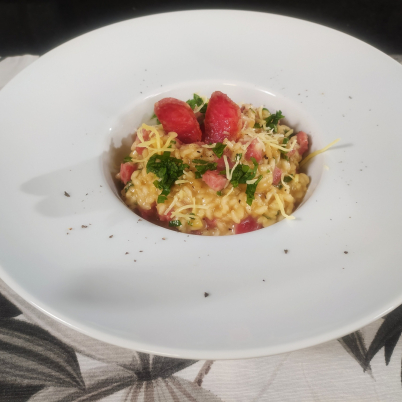 Risoto de lingui�a Blumenau