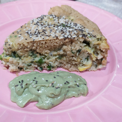 Torta salgada funcional sem gl�ten e lactose 