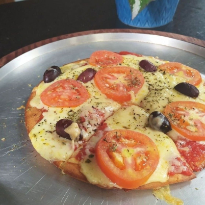 Pizza lowcarb sem gl�ten 