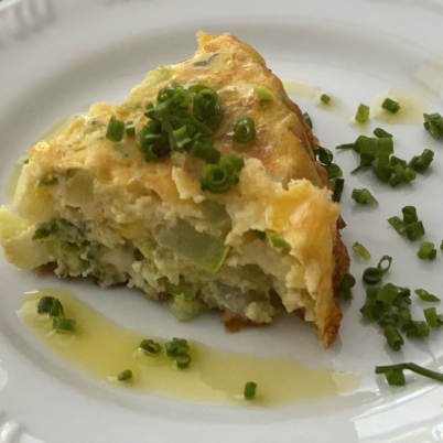 Torta funcional de abobrinha