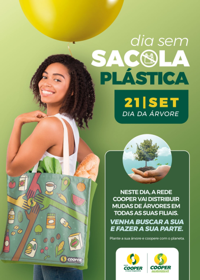 Rede Cooper dá boas-vindas à Primavera com Dia Sem Sacola e ação focada em jardinagem