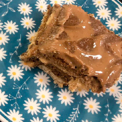 Torta de bolacha funcional sabor capuccino