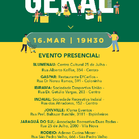 Confira os locais de nossa AGO 2023