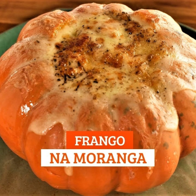 Moranga recheada com Frango Cremoso