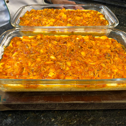 Torta de carne de porco com ma��