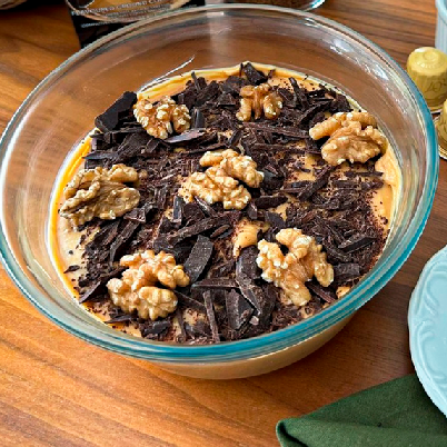 Estrogonofe de nozes com caf� zero a��car