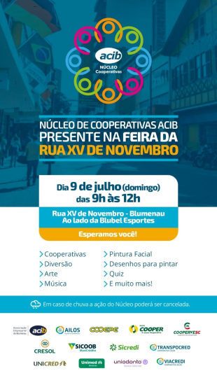 N�cleo de Cooperativas da Acib promove a��o no Dia C - dia de Cooperar