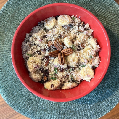 Farofa de banana funcional