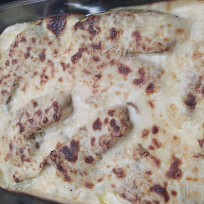 Til�pia de forno com molho branco