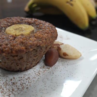 Bolo de banana sem farinhas e a��car