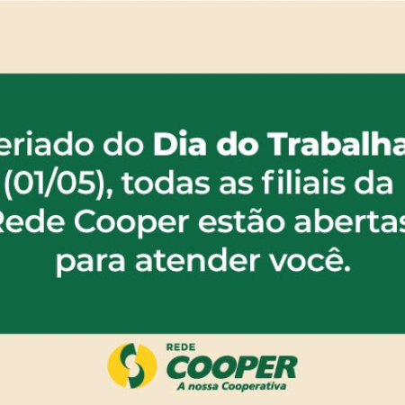 Lojas abertas no feriado de 1� de maio