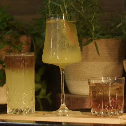 Rum Punch, Sunset Spritz e Orange Old Fashioned