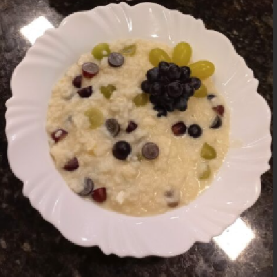 RISOTO DE BRIE COM UVA