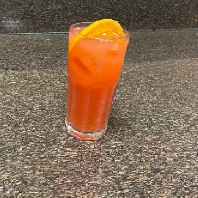 MOCKTAIL DE HIBISCO E LARANJA