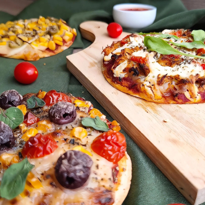 Mini pizza saud�vel 