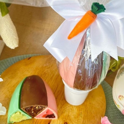 Ovo de p�scoa em fatias