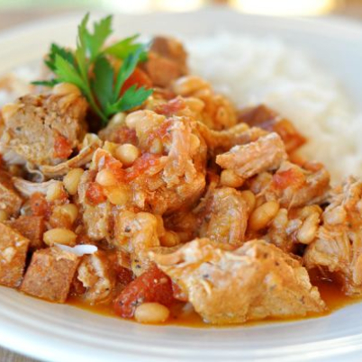 Camar�o da Serra (Dobradinha com feij�o branco)