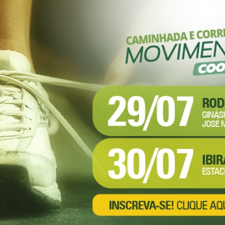 Caminhada e Corrida Movimento Cooper tem inscri��es abertas para Rodeio e Ibirama