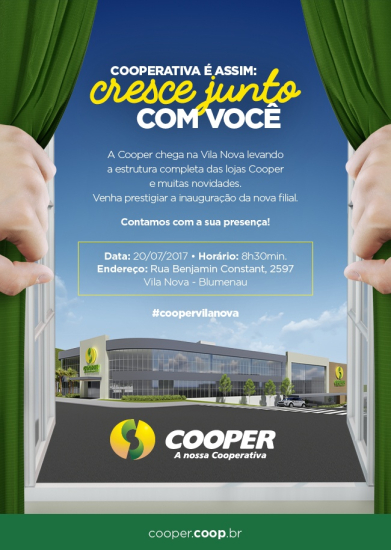 Cooper confirma a data de inauguração da Filial Vila Nova