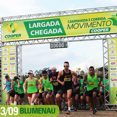 Caminhada e Corrida Movimento Cooper reunir� 1,6 mil participantes neste domingo