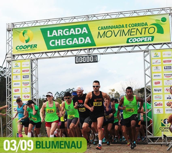 Caminhada e Corrida Movimento Cooper reunirá 1,6 mil participantes neste domingo