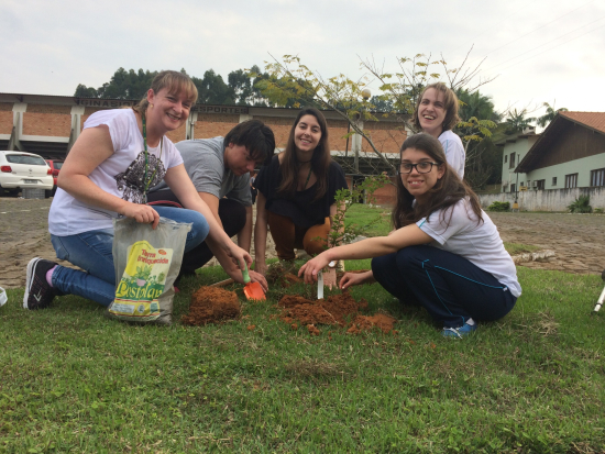 Cooper planta 100 mudas de árvores em entidades assistenciais da região